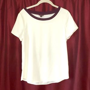Ann Taylor cream color blouse s petite